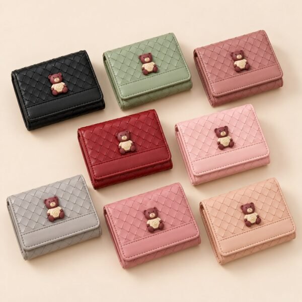 Teddy Woven Mini Wallet